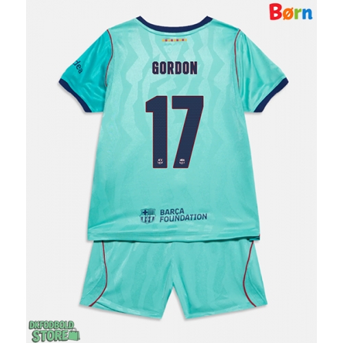 Barcelona Anthony Gordon #17 Replika Babytøj Tredje sæt Børn 2026-27 Kortærmet (+ Korte bukser)